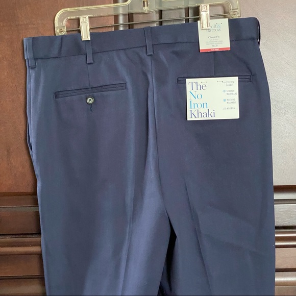 Croft & Barrow Classic-Fit Navy Blue Pants Size 34 - Picture 8 of 15